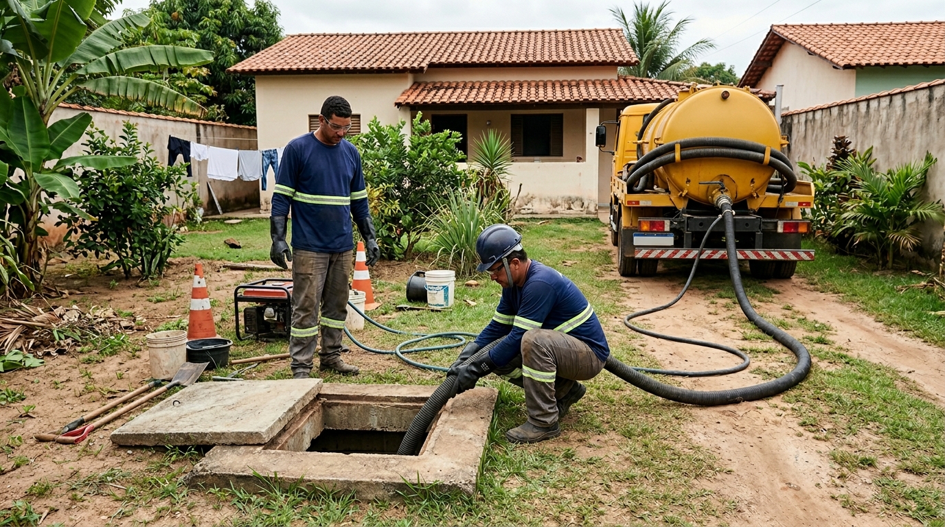 Desentupimento de fossa em Ipatinga‑MG
