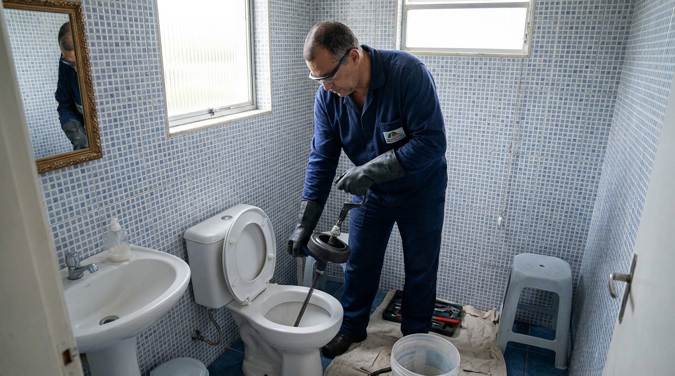 Desentupimento de vaso profissional em Catanduva‑SP